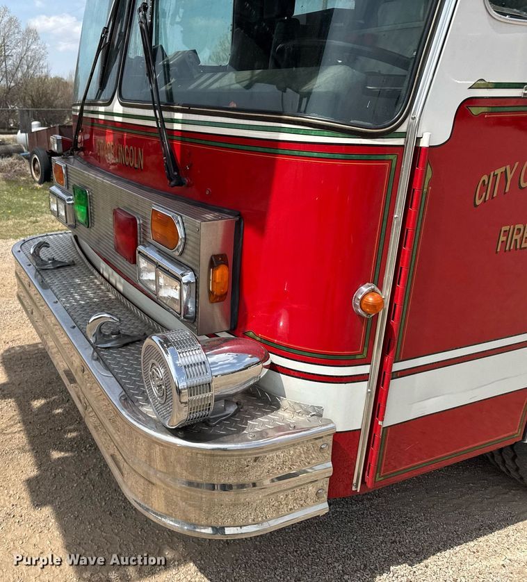 image for item EG6288 1985 Spartan RS20-3064 aerial platform fire truck