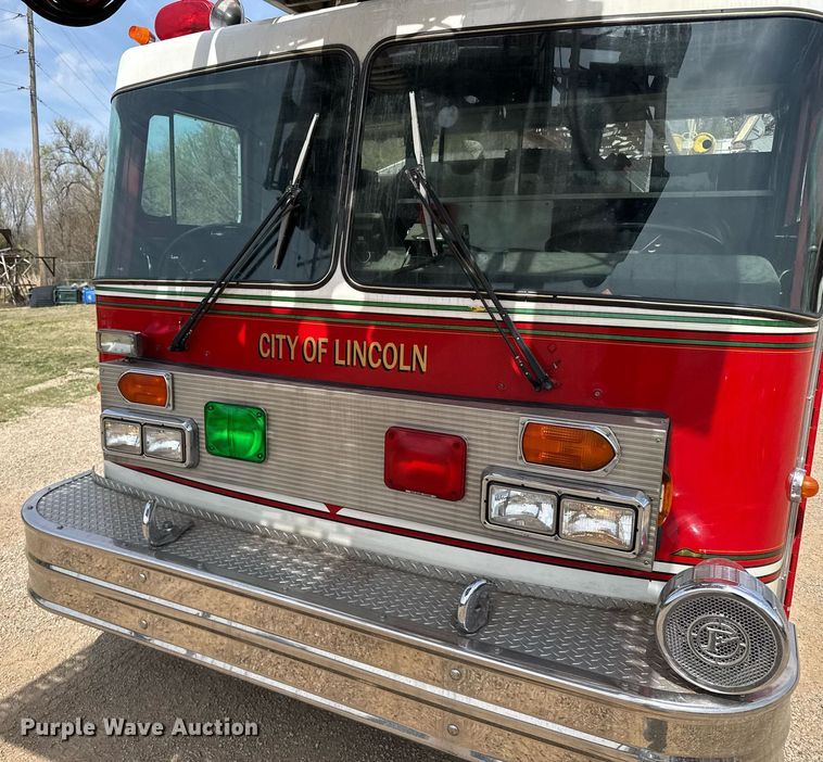 image for item EG6288 1985 Spartan RS20-3064 aerial platform fire truck