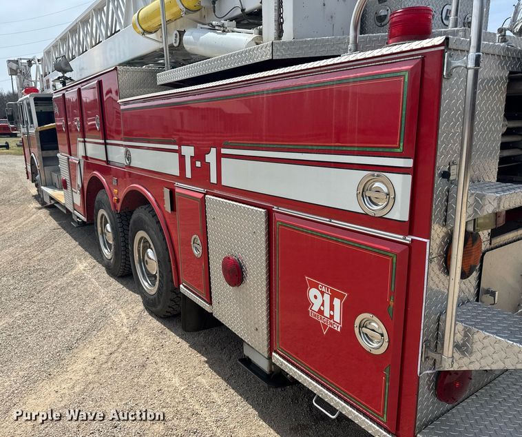 image for item EG6288 1985 Spartan RS20-3064 aerial platform fire truck