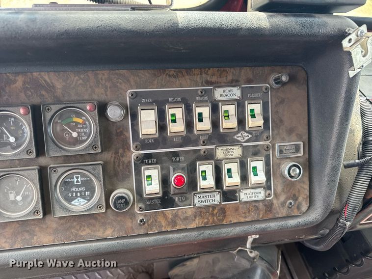 image for item EG6288 1985 Spartan RS20-3064 aerial platform fire truck