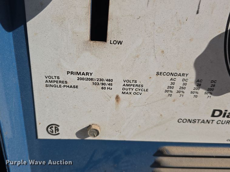 image for item EH8788 (3) Miller Dialarc 250 welders