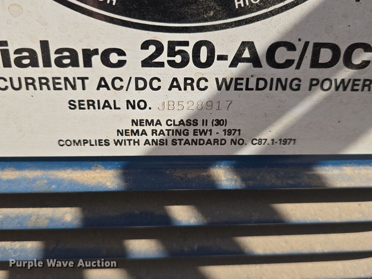 image for item EH8788 (3) Miller Dialarc 250 welders