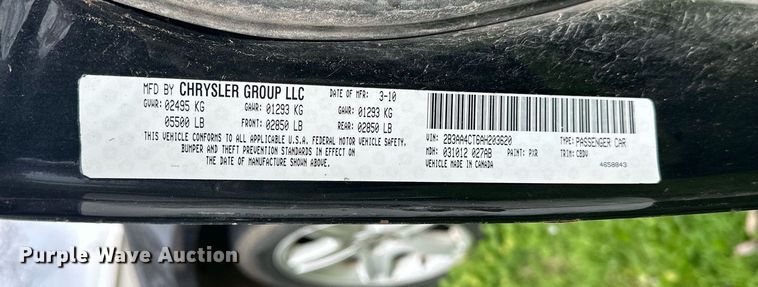 image for item EJ8509 2010 Dodge Charger 