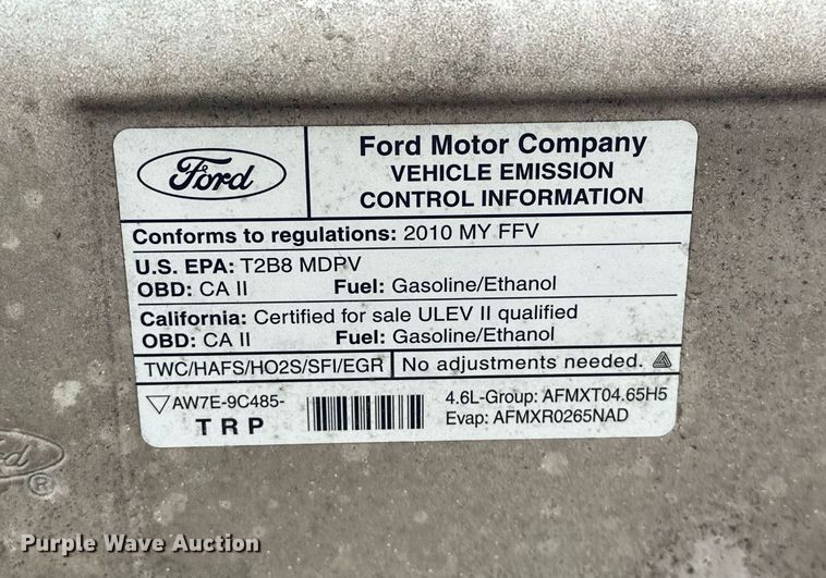 image for item EJ8543 2012 Ford E350 XL Super Duty van