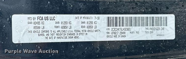 image for item EJ8544 2018 Dodge Charger Police 