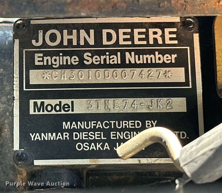 image for item EJ8579 1999 John Deere 4100 MFWD tractor