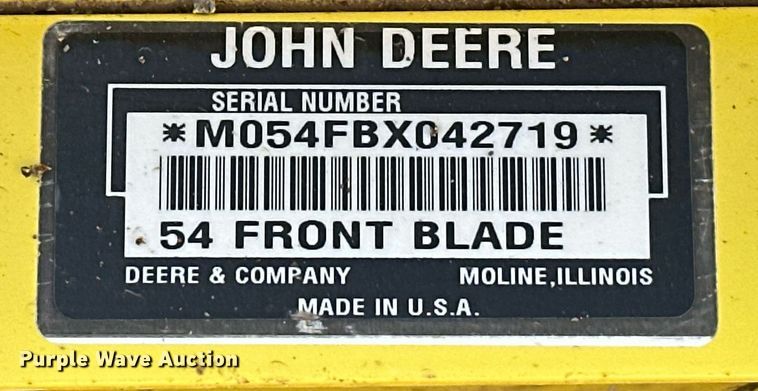 image for item EJ8579 1999 John Deere 4100 MFWD tractor