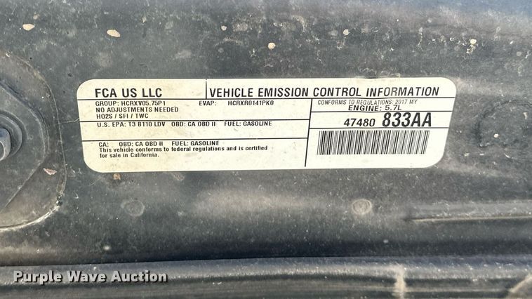 image for item EJ8588 2017 Dodge Charger Police 