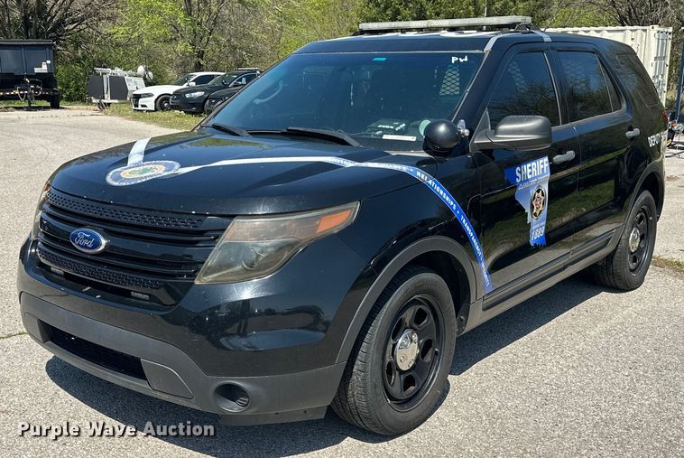 image for item EJ8590 2015 Ford Explorer Police interceptor SUV