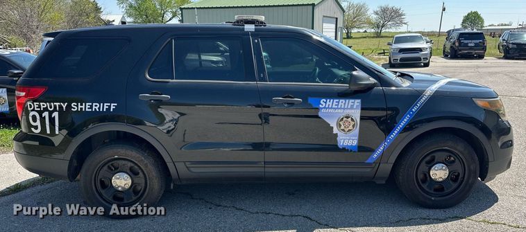 image for item EJ8590 2015 Ford Explorer Police interceptor SUV