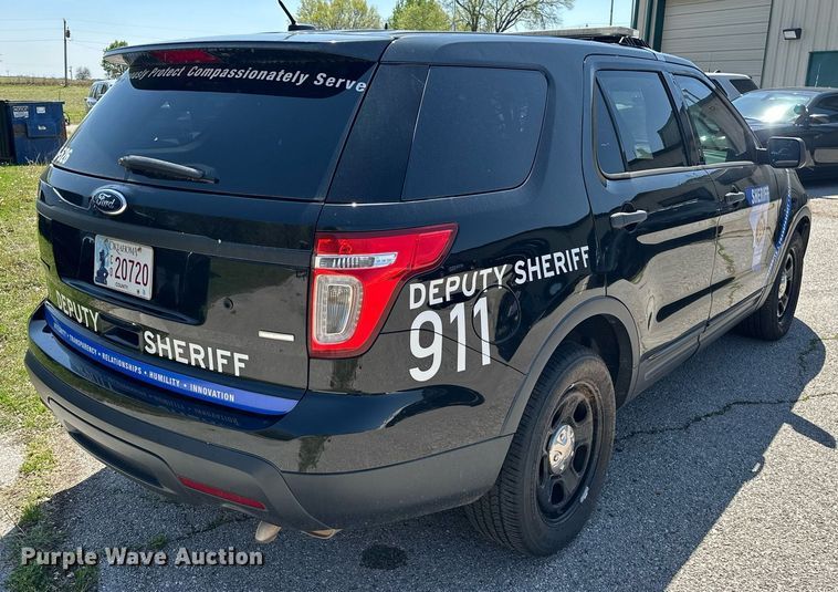 image for item EJ8590 2015 Ford Explorer Police interceptor SUV