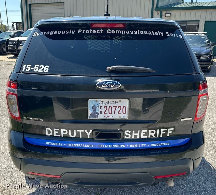 image for item EJ8590 2015 Ford Explorer Police interceptor SUV