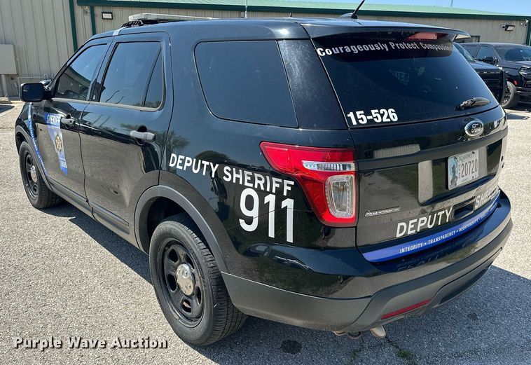 image for item EJ8590 2015 Ford Explorer Police interceptor SUV