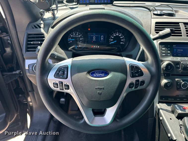 image for item EJ8590 2015 Ford Explorer Police interceptor SUV