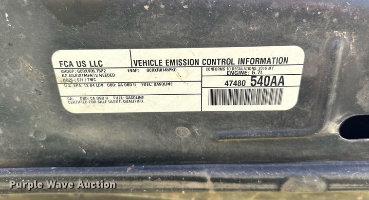 image for item EJ8591 2016 Dodge Charger Police 