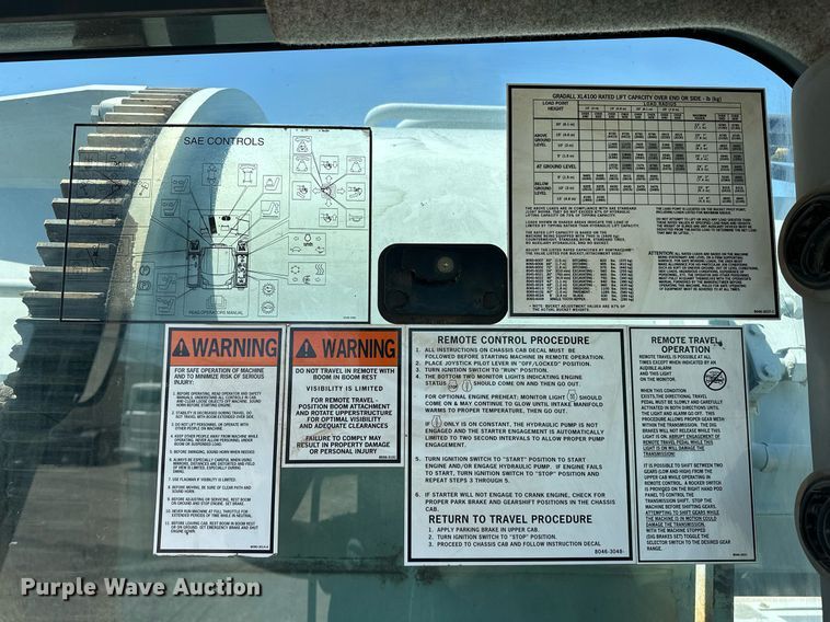 image for item EJ8616 2007 Gradall XL4100 II wheeled excavator
