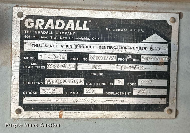 image for item EJ8616 2007 Gradall XL4100 II wheeled excavator