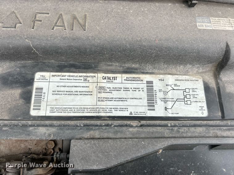 image for item EK2815 1995 Chevrolet Cheyenne 1500 Ext. Cab pickup truck