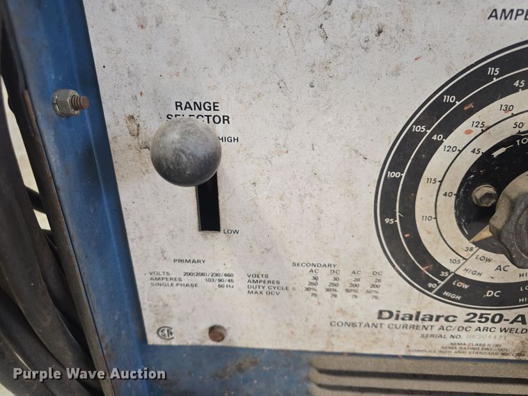 image for item EK5104 Miller Dialarc 250 welder/generator