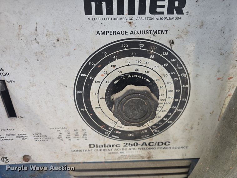 image for item EK5104 Miller Dialarc 250 welder/generator