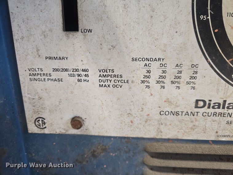 image for item EK5104 Miller Dialarc 250 welder/generator