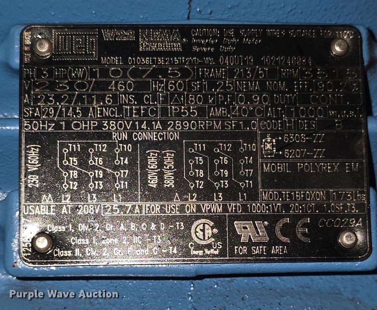 image for item EK5108 2013 Gardner Denver Apex VS air compressor