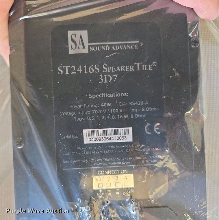 image for item EL2001 (24) Sound Advance ceiling speaker tiles 