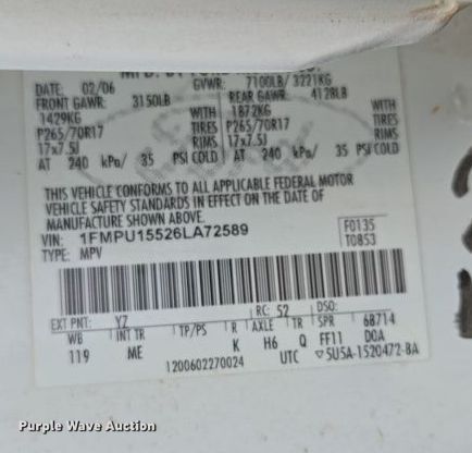 image for item EL5507 2006 Ford Expedition SUV