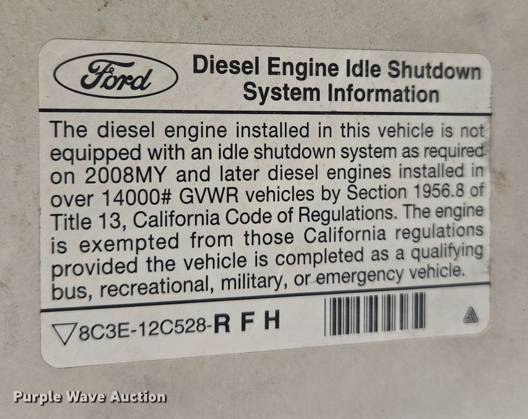 image for item EL5517 2009 Ford F450 SuperDuty flatbed truck