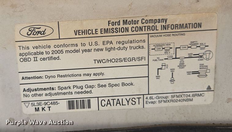 image for item EL5527 2005 Ford F150 SuperCab pickup truck