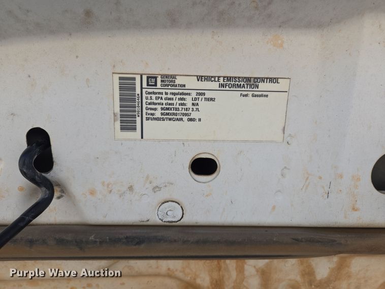 image for item EL5532 2009 Chevrolet Colorado pickup truck