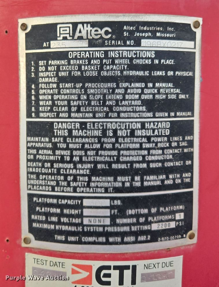 image for item EL5535 1997 Ford F450 Super Duty bucket truck