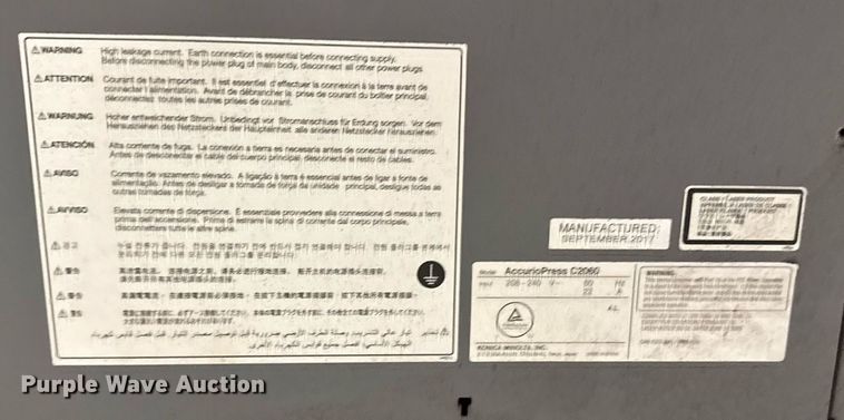 image for item EM3528 Konica Minolta AccurioPress C2060 Digital color printer