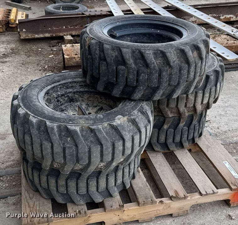 image for item EM3656 (5) 27x10.5-15 tires and wheels