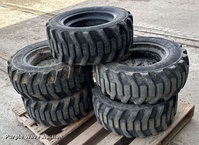 image for item EM3656 (5) 27x10.5-15 tires and wheels