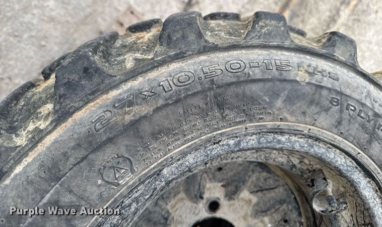 image for item EM3656 (5) 27x10.5-15 tires and wheels