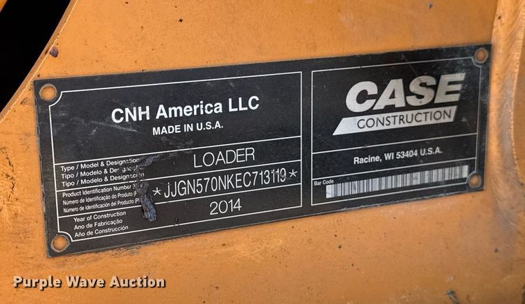 image for item EM3757 2014 Case 570N XT industrial tractor