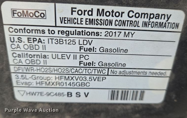 image for item EN8829 2017 Ford Explorer Police Interceptor SUV