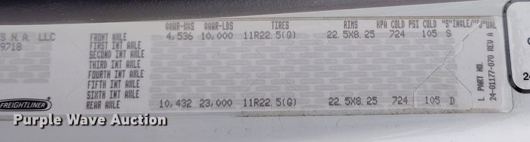 image for item EO9978 2016 Freightliner Business Class M2 street sweeper truck