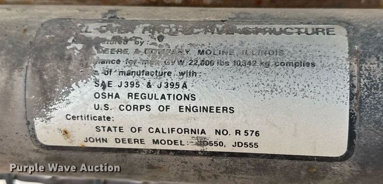 image for item EQ1251 1977 John Deere 555A track loader