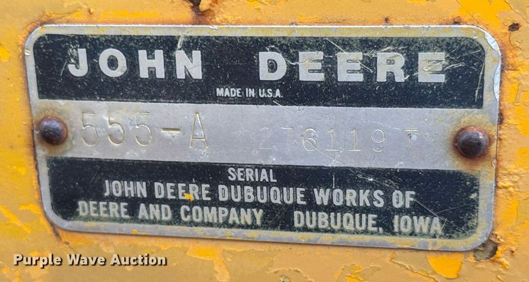 image for item EQ1251 1977 John Deere 555A track loader