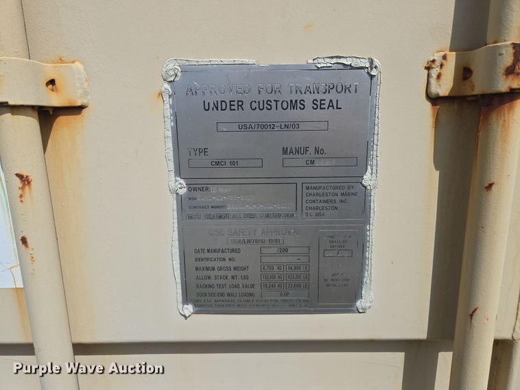 image for item EQ6969 Shipping container 