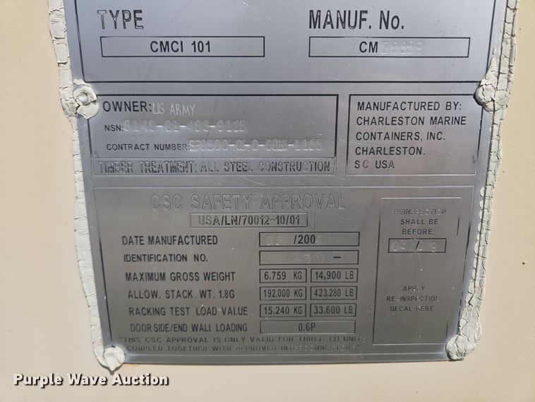 image for item EQ6969 Shipping container 