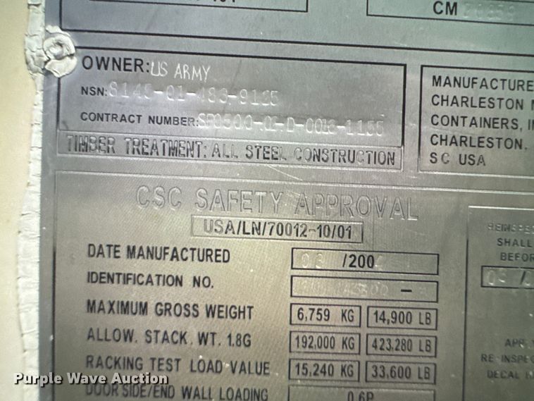 image for item EQ6969 Shipping container 