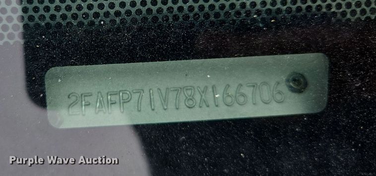 image for item EQ6977 2008 Ford  Crown Victoria Police Interceptor 