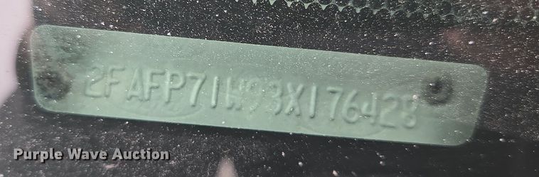 image for item EQ6978 2003 Ford Crown Victoria Police Interceptor 