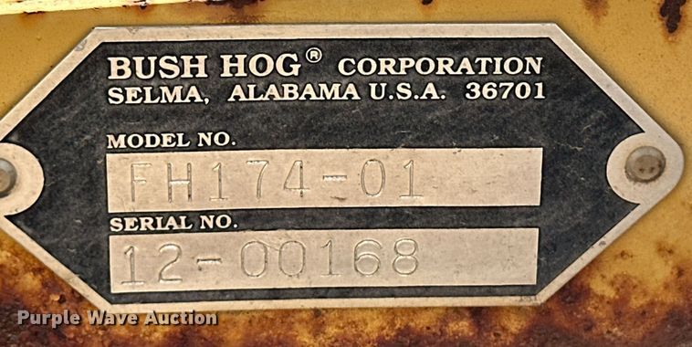 image for item ER8940 Bush Hog FH174-01 flail mower