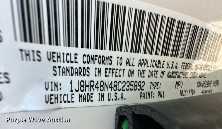 image for item ER8973 2008 Jeep Grand Cherokee Laredo SUV