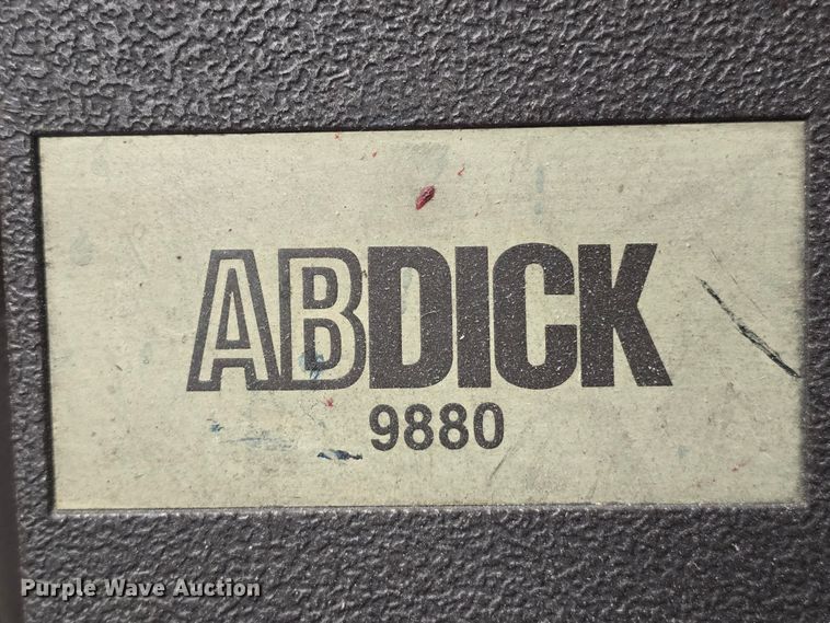 image for item NC9259 AB Dick 9880 Powdair 3 offset printing press