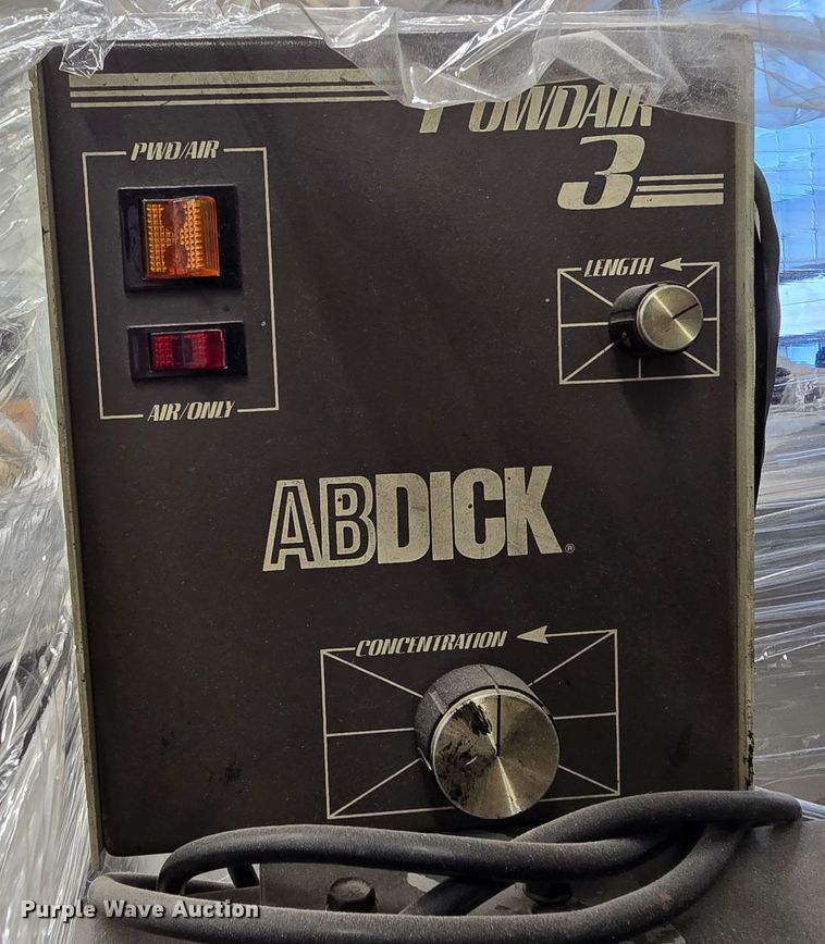 image for item NC9259 AB Dick 9880 Powdair 3 offset printing press